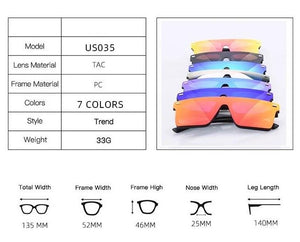 Model US035 Men / Women Designer Sunglasses